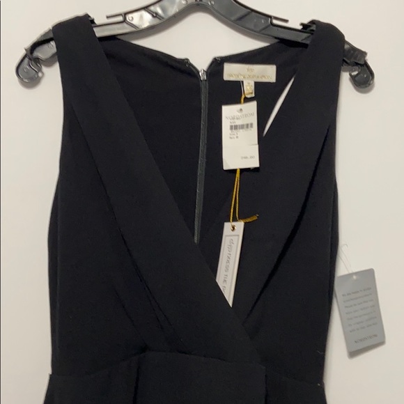 DRESS THE POPULATION Ariel Racerback Faux Wrap - Picture 4 of 8